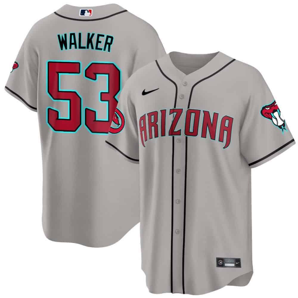 Men Arizona Diamondback #53 Walker Grey 2024 Nike Cool Base MLB Jersey->indianapolis colts->NFL Jersey